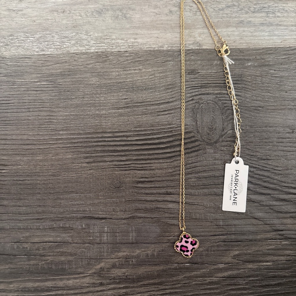 Lana Pink Leopard Necklace. - Picture 1 of 1